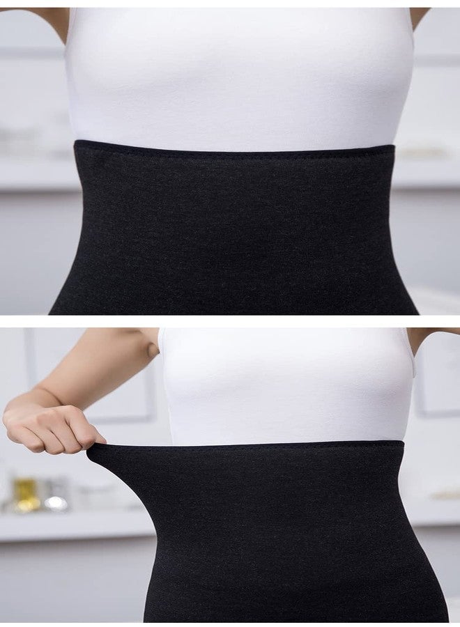 PURFUN Thermal Fleece Lining Abdomen Back Warmer Belt Men Women Winter Dance Yoga Waistband Elastic Waist Binder Lumbar Support Belt Rheumatic Back Pain Brace Abdominal Stomach Kidney Warmer Protector Band - Image 5